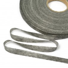 Лента Idealtex нитепрошивная клеевая по долевой 10мм 45г/м² в инд.упаковке серый 4710G рул.100м