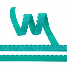 Резинка  TBY бельевая (отделочная) ЕТ-1 12мм цв.А2207 бирюзовый уп. 50 м упак (50 м)