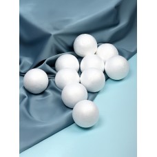 Набор шаров из пенопласта 60 мм (уп.10шт)