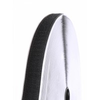 Лента липучка самоклеящаяся TBY 20мм черный F322 уп.25м крючок