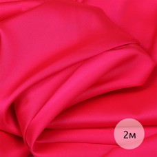 Ткань шелк Армани 90г/м² 97% ПЭ 3% Спандекс шир.150см TBYArm-152 цв.152 розовый неон уп.2м