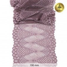 Кружево-стрейч KRUZHEVO TBY.30200 шир.190мм цв.620 морской туман уп.25м