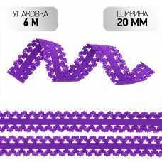 Резинка TBY бельевая Ажурная 20мм RB04 фиолетовый неон A0507 уп.6+/-0,5м