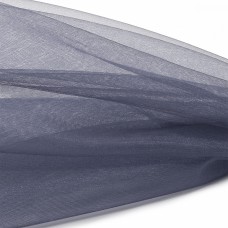 Фатин Кристалл средней жесткости блестящий K.TRM шир.300см, 100% полиэстер цв. 74 К уп.5м - сумрачно серый