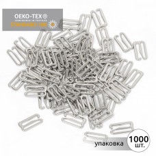 Крючок для бюстгальтера металл TBY-915 15мм, цв.никель, уп.1000шт