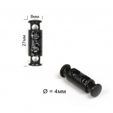 Фиксатор для шнура металл TBY OR.0305-5339 (26,98х8,04мм) цв. оксид уп.100шт
