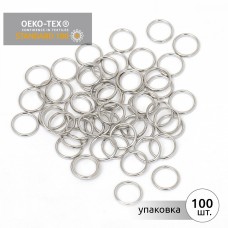 Кольцо для бюстгальтера металл TBY-008 d08мм, цв.никель, уп.100шт