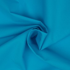 Ткань Поплин стрейч 125 г/м² 97% хлопок, 3% спандекс шир.150 см TBY.Csp.1802.43 цв.43 ярко-голубой уп.1м