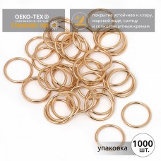 Кольцо для купальника металл TBY-018E.SW d18мм, цв.золото, уп.1000шт