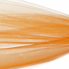 Фатин Кристалл средней жесткости блестящий K.TRM шир.300см, 100% полиэстер цв. 59 К уп.50м - оранжевый неон