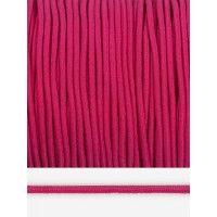 Резинка-шнур 2,5мм шляпная круглая TBY цв. F145 фуксия боб.100 м