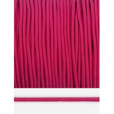 Резинка-шнур 2,5мм шляпная круглая TBY цв. F145 фуксия боб.100 м