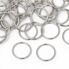 Кольцо для бюстгальтера металл TBY-015 d15мм, цв.никель, уп.100шт