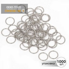 Кольцо для бюстгальтера металл TBY-015 d15мм, цв.никель, уп.1000шт