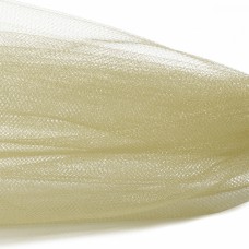 Фатин Кристалл средней жесткости блестящий K.TRM шир.300см, 100% полиэстер цв. 19 К уп.50м - льняной
