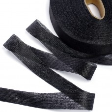 Лента Idealtex нитепрошивная клеевая по долевой 20мм 45г/м² в инд.упаковке черный 4720B рул.100м