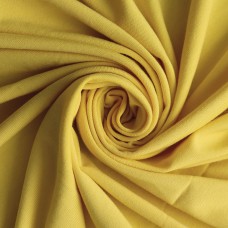 Ткань Трикотаж вискозный 270 г/м² 95% вискоза, 5% спандекс шир.150 см Р.15173.10 цв.10 желтый рул.25м (+-5м)