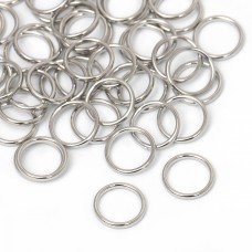 Кольцо для бюстгальтера металл TBY-008 d08мм, цв.никель, уп.100шт