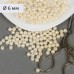 Бусины MAGIC 4 HOBBY круглые перламутр 6мм цв.001 молочный уп.50г (483шт)