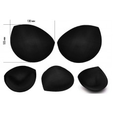 Чашечки корсетные TBY-11.03 с эффектом push-up р.one size уп.1 пара цв. черный