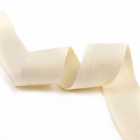 Тесьма киперная 30 мм хлопок 2,5г/см TBY.CT30100 цв.F100 суровый  уп.10м