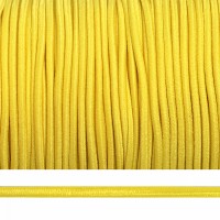 Резинка-шнур 2,5мм шляпная круглая TBY цв. F110 желтый боб.100м