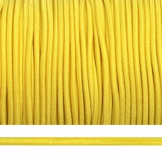 Резинка-шнур 2,5мм шляпная круглая TBY цв. F110 желтый боб.100м