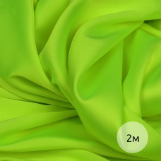 Ткань шелк Армани 90г/м² 97% ПЭ 3% Спандекс шир.150см TBYArm-154 цв.154 зелено-желтый неон уп.2м