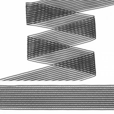 Резинка TBY декоративная ET20.124001 шир. 4см цв.черный  уп.4+-0,5м