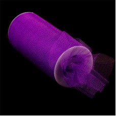 Фатин средней жесткости в шпульках блестящий,100% нейлон, TBY.C шир.150мм цв.12 фиолетовый уп.22.86м