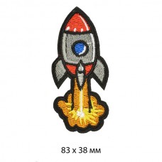 Термоаппликации TBY.CH05 Ракета 83х38мм уп.10 шт