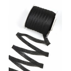 Лента Idealtex нитепрошивная клеевая по косой с нитью 15мм 45г/м² в инд.упаковке черный 5715B рул.100м