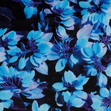 Ткань шелк Армани креп 90 г/м² 97% полиэстер, 3% лайкра шир.148 см T.0401.6 цв.06 голубой рул.25м