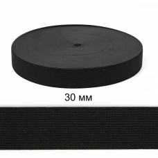 Резинка TBY вязаная Стандарт 30мм черный 3,9г в опт.упаковке 10рул*40м