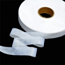 Лента Idealtex нитепрошивная клеевая по долевой 20мм 45г/м² в инд.упаковке белый 4720W рул.100м