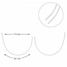Косточки корсетные полукруг металл TBY-75420 17,2х32,1см уп.25 пар