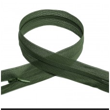 Молния Mzip пласт. потайная N3 60см н/р цв.F327 оливковый уп.50шт