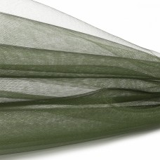 Фатин Кристалл средней жесткости блестящий K.TRM шир.300см, 100% полиэстер цв. 136 К уп.1м - хаки