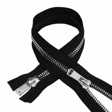 Молния MaxZipper трактор N8 2 замка TT, 100см, цв.черн/серебро уп.50шт