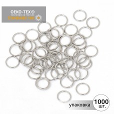 Кольцо для бюстгальтера металл TBY-008 d08мм, цв.никель, уп.1000шт