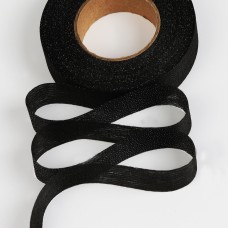 Лента Idealtex нитепрошивная клеевая по долевой 20мм 45г/м² в инд.упаковке черный 4720B рул.25м