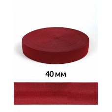 Резинка TBY вязаная Стандарт 40мм бордовый F178 3,9г рул.40м