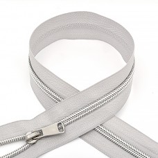 Молния MaxZipper спираль N5 декор. 70см цв.S336 серый уп.50шт