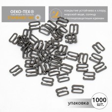 Крючок для купальника металл TBY-908.SW 08мм, цв.черный никель, уп.1000шт