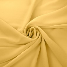 Ткань креп-шифон TBY.8021-032 плот.105г/м2 100% ПЭ шир. 150см цв.32 бледно-желтый уп.5м