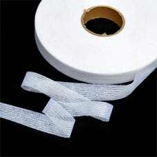 Лента Idealtex нитепрошивная клеевая по долевой 15мм 45г/м² в инд.упаковке белый 4715W рул.25м