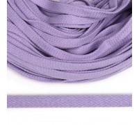 Шнур плоский х/б 12мм турецкое плетение TW цв.2139 сирень уп.50м