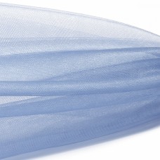 Фатин Кристалл средней жесткости блестящий K.TRM шир.300см, 100% полиэстер цв. 26 К уп.5м - бледно-голубой