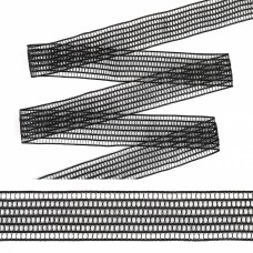 Резинка TBY декоративная ET20.122001 шир. 2см цв.черный  уп.4+-0,5м