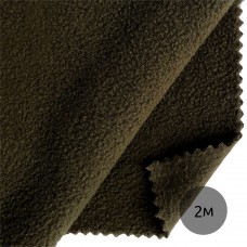 Ткань флис 2-х ст. TBY-0240-S078 240 г/м² 100% ПЭ шир.150см  цв.S078 олива уп.2м
